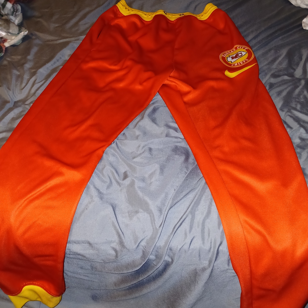 Nike Orange and Yellow Sweatpants